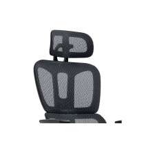 Silla de Oficina Manager con Reposapiés - Premium Quality Mesh - Negro - 124/116 x 67 x 62 cm.